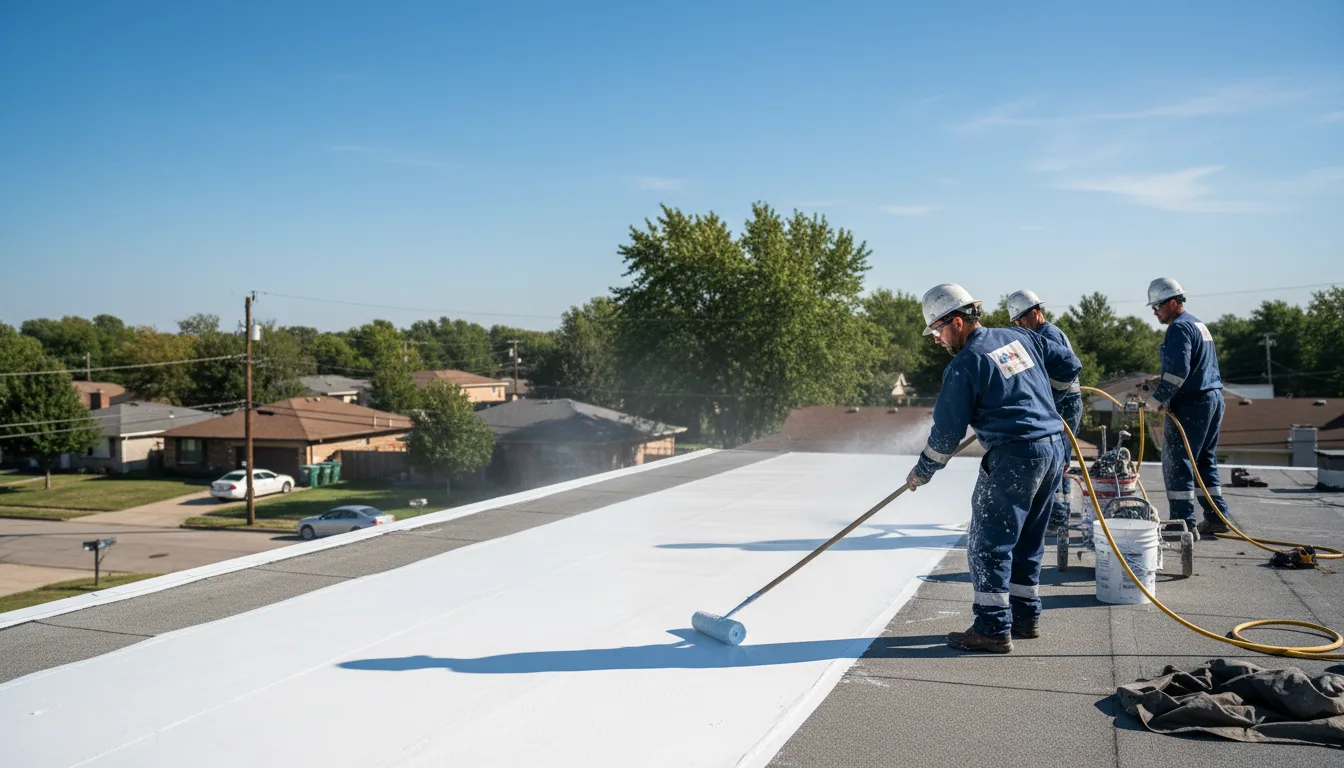 Commercial roof coating in Ludlow, VT near me